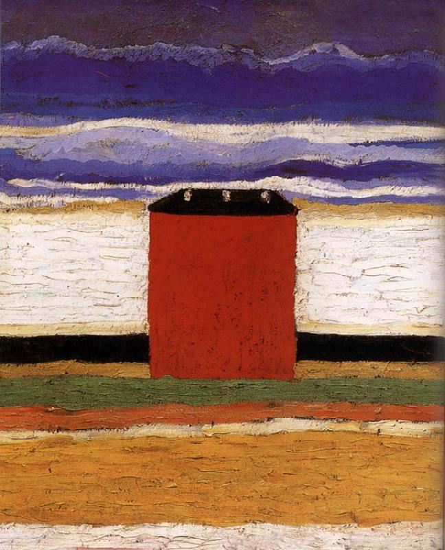 Kasimir Malevich Red House Norge oil painting art